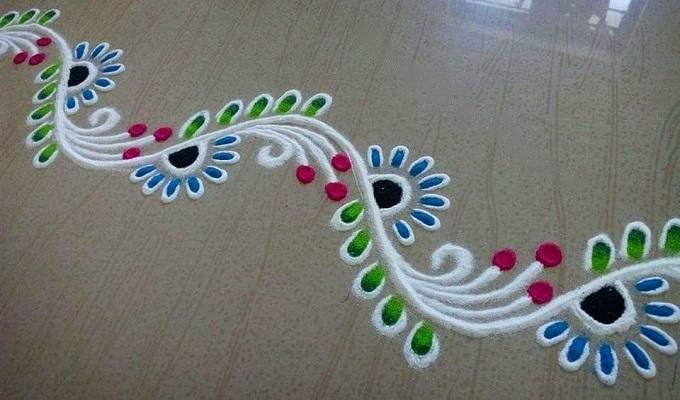 Elegant Border Rangoli